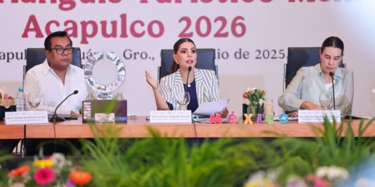 La gobernadora Evelyn Salgado y la secretaria de Turismo federal Josefina Rodríguez, instalaron el Comité Organizador del Tianguis Turístico México Acapulco 2026
