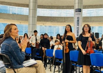 Participan niñas, niños y adolescentes de 12 municipios en el Concierto de Verano 2025