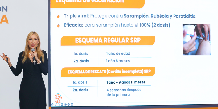 Refuerza Salud campaña contra el sarampión y llama a vacunarse