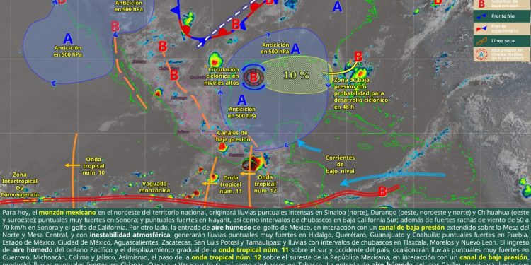 Se prevén lluvias y tormentas puntuales en Oaxaca para este lunes