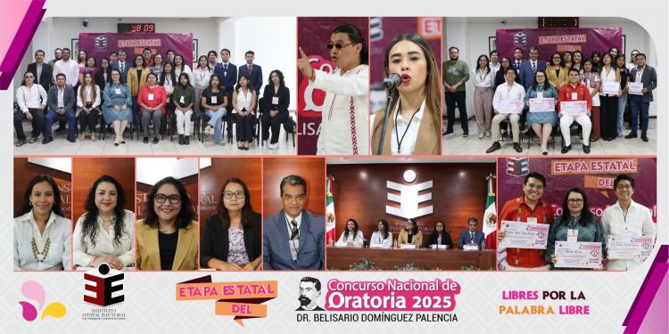 El IEEPCO realiza la Etapa Estatal del Concurso Nacional de Oratoria “Dr. Belisario Domínguez Palencia. Libres por la palabra libre” 2025