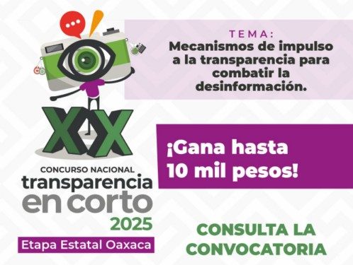 Invita Secretaría de Honestidad a participar en la etapa estatal del XX Concurso Nacional Transparencia en Corto 2025