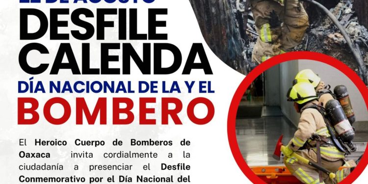 Invita SSPC a participar en desfile calenda para conmemorar el Día Nacional de la y el Bombero