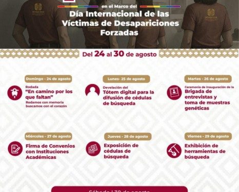 Realizará CLB Oaxaca Primera Jornada de Actividades en el marco del Día Internacional de las Víctimas de Desapariciones Forzadas