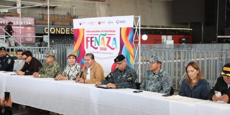 Detalla Gobernador David Monreal dispositivo de seguridad para la Fenaza 2025