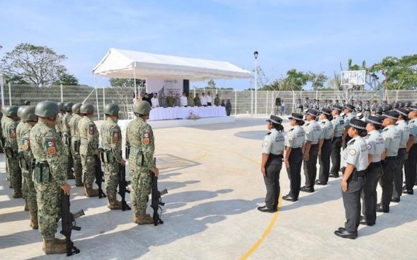 Inaugura Salomón Jara instalaciones de la compañía de la Guardia Nacional en Santa María Huatulco