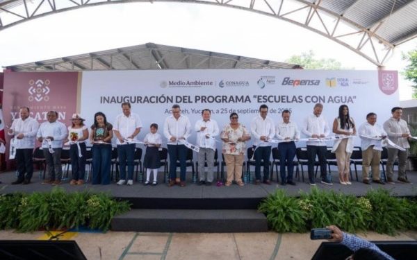 Inicia programa «Escuelas con Agua» para garantizar agua limpia en primarias de Yucatán