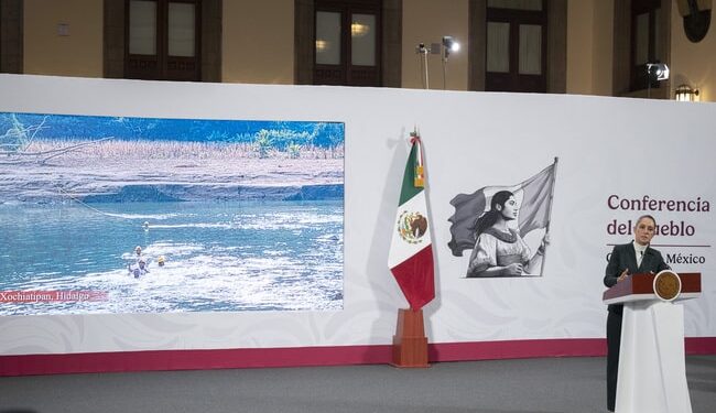 Hay 52 mil servidores públicos atendiendo a afectados por las lluvias: Presidenta; visitará Veracruz, Hidalgo y Puebla