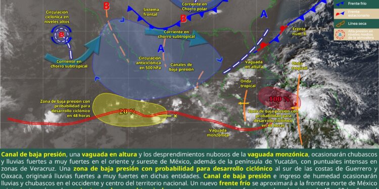 Prevén lluvias con chubascos aislados en Oaxaca