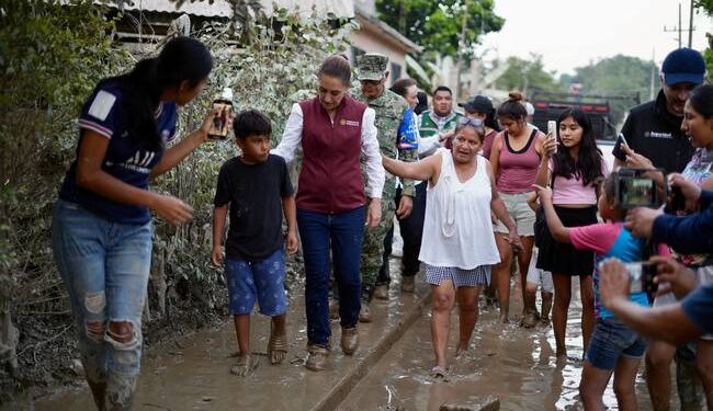 Tienen todo nuestro respaldo: Presidenta Claudia Sheinbaum supervisa trabajos de apoyo a la población en Álamo y Tempoal, Veracruz