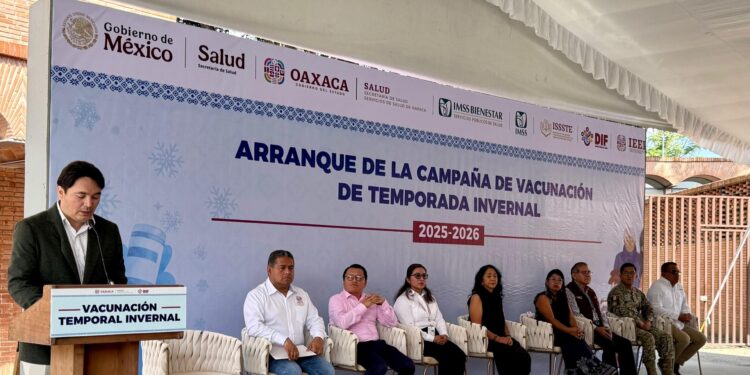 Inicia Oaxaca campaña de vacunación para la temporada invernal 2025–2026