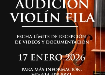 Invita Ofech a violinistas a integrarse a sus filas