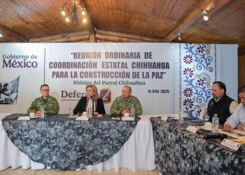 Maru Campos encabeza sesión de la Mesa de Seguridad en Parral