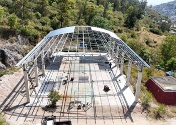 Construye SIC techado en la cancha de usos múltiples de la agencia municipal Guadalupe Victoria