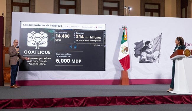 Presidenta Claudia Sheinbaum presenta “Coatlicue”, la supercomputadora del pueblo de México y la más poderosa de América Latina