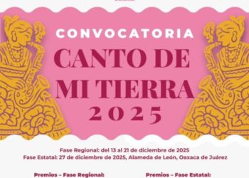 Continúa abierta la convocatoria del 2º Concurso de Composición de la Canción Oaxaqueña “Canto de mi Tierra”: Seculta