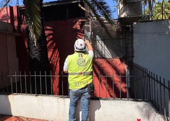 Atiende Protección Civil implosión por acumulación de gas en vivienda de Exhacienda Santa Rosa