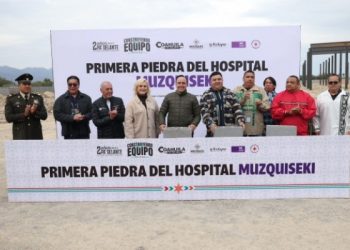 Ponen primera piedra de hospital de primer mundo en la Carbonífera