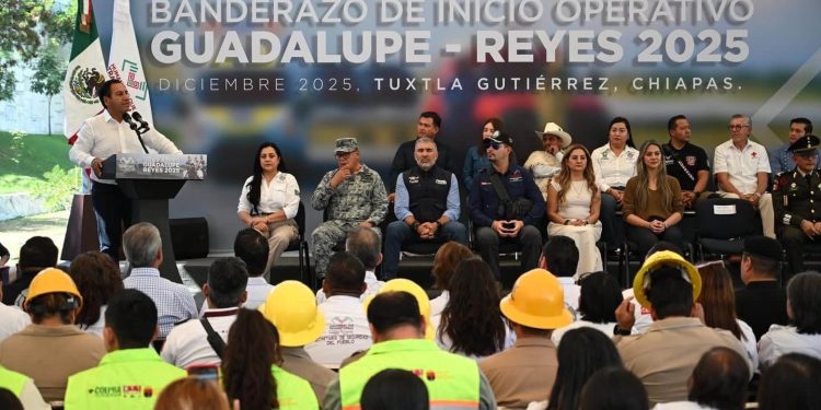 Encabeza Eduardo Ramírez banderazo de inicio del Operativo Guadalupe-Reyes 2025